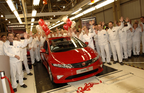 1 million de Honda Civic produites dans l'usine de Swindon depuis ses débuts !