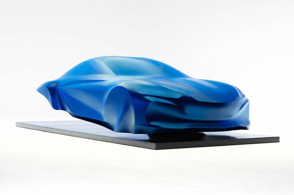 La future Alpine A110 montre ses lignes... en sculpture La future Alpine A110 montre ses lignes... en sculpture