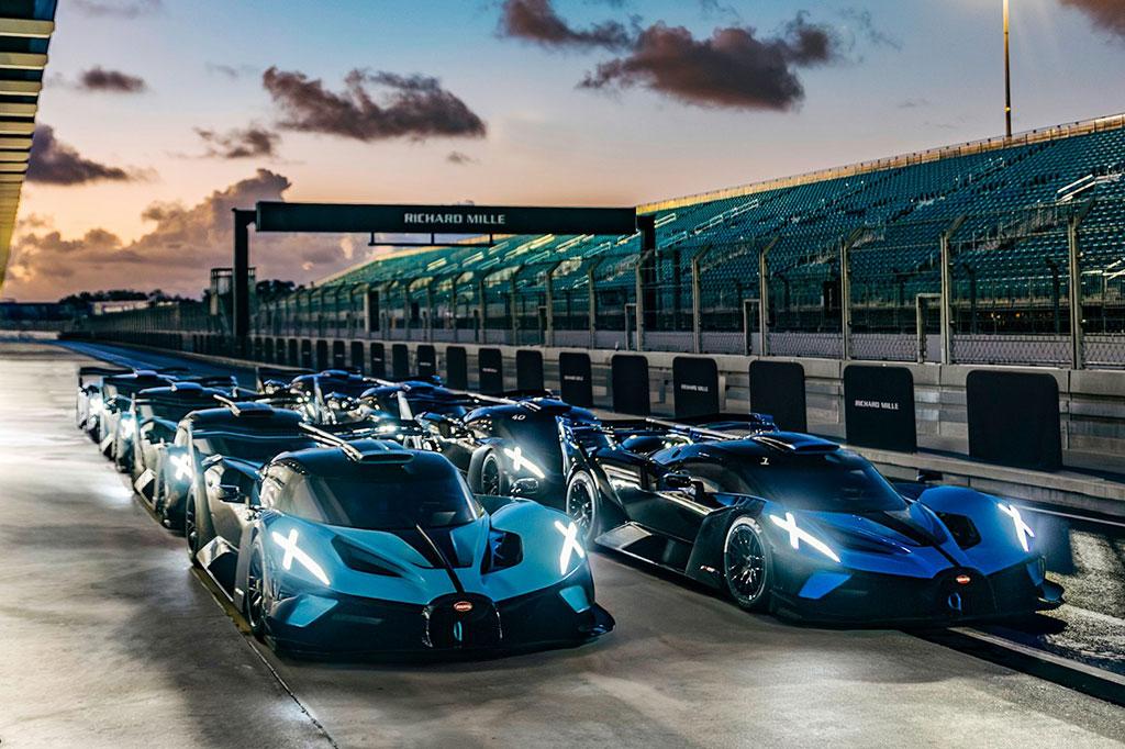 Bugatti Bolide : premier essai sur piste � Miami pour les clients