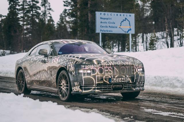 La Rolls-Royce Spectre en test au cercle polaire