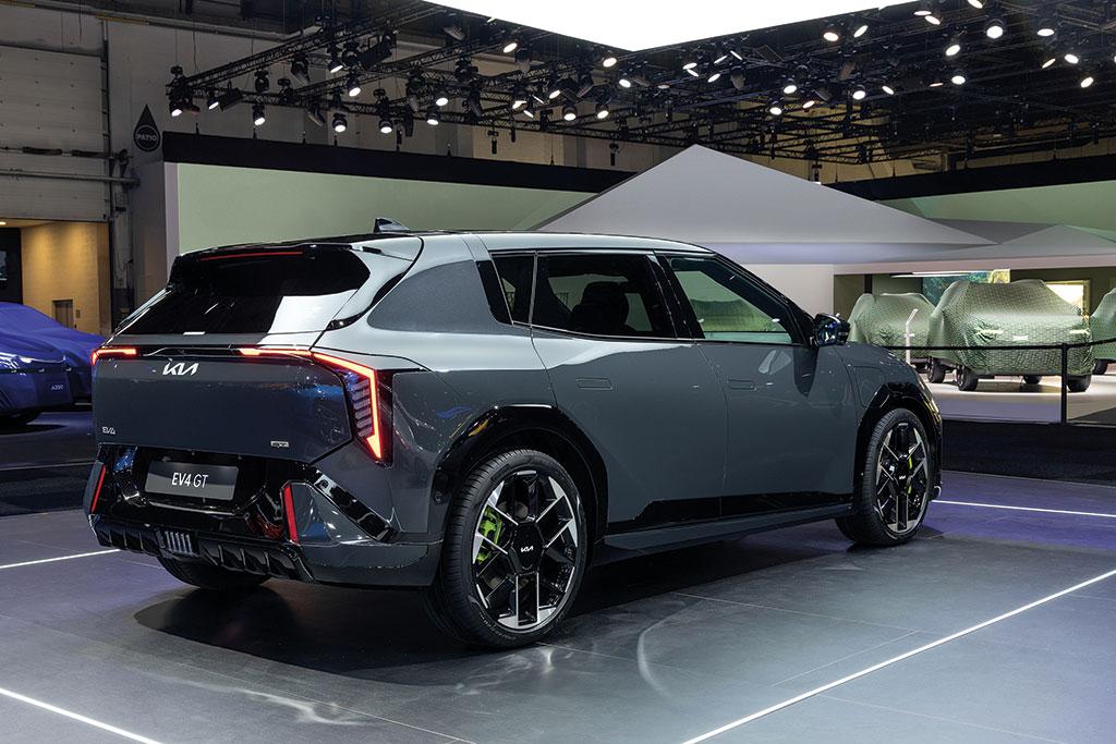 Kia EV3 GT, EV4 GT et EV5 GT : les nouvelles sportives Kia d�voil�es � Bruxelles
