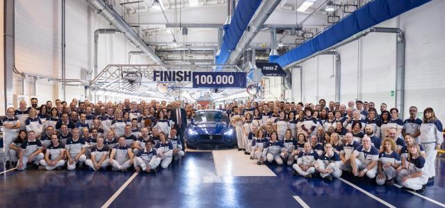 Maserati a assemblé sa 100 000ème Ghibli Maserati a assemblé sa 100 000ème Ghibli