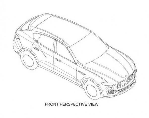 Maserati Levante : couchée sur papier Maserati Levante : couchée sur papier