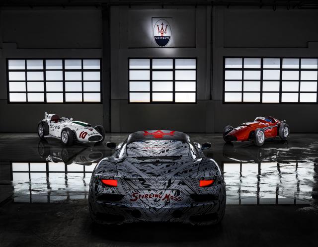 Un prototype de Maserati MC20 rend hommage à Stirling Moss Un prototype de Maserati MC20 rend hommage à Stirling Moss