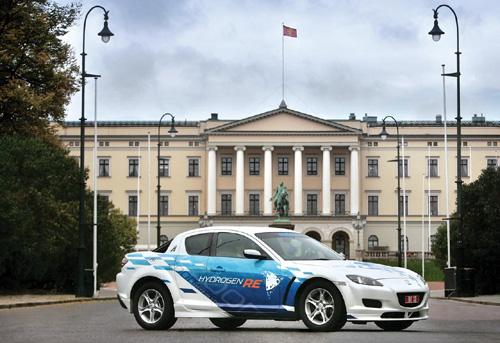 La Mazda à moteur rotatif à hydrogène en Norvège