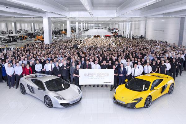 McLaren Automotive fête son 5000ème châssis Super Series McLaren Automotive fête son 5000ème châssis Super Series
