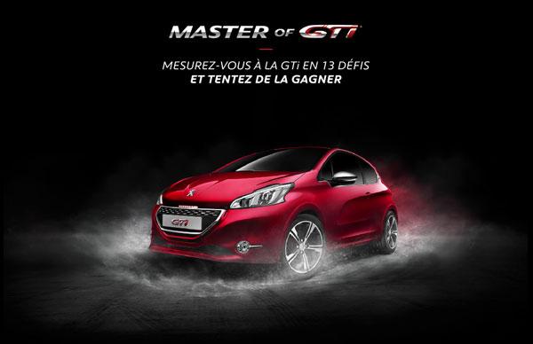 Masters of GTI : gagnez une Peugeot 208 GTI !