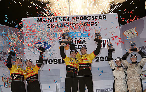 La Porsche RS Spyder remporte le championnat ALMS La Porsche RS Spyder remporte le championnat ALMS