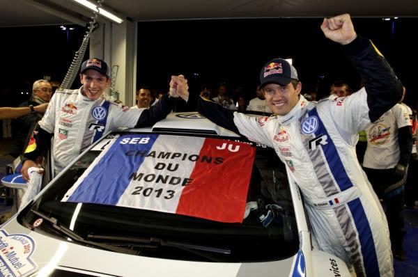 Sébastien Ogier, champion du monde WRC ! Sébastien Ogier, champion du monde WRC !