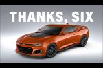 Thanks Six : Les adieux de la Chevrolet Camaro