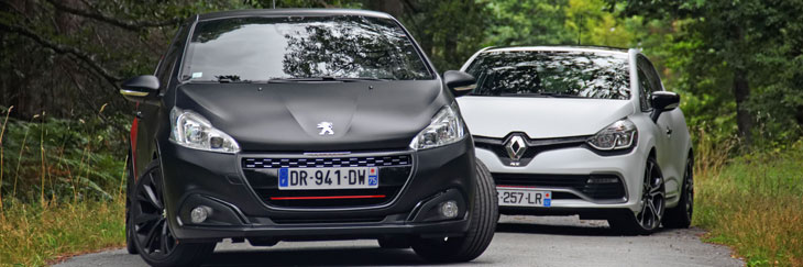 essai comparatif clio 4 rs peugeot 208 gti