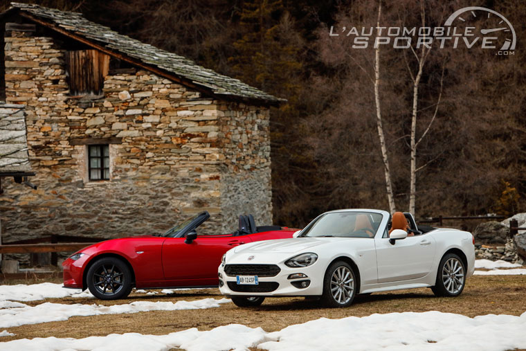 comparatif fiat 124 spider vs mazda mx-5 nd 1.5