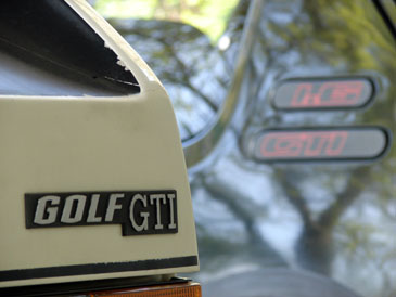 logo vw golf gti mk1 coffre