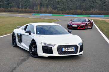 honda nsx mk2 vs audi r8 mk2