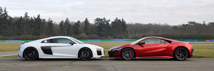 audi r8 vs honda nsx