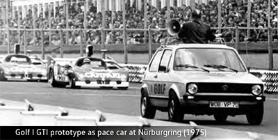 prototype vw sport golf gti circuit nurburgring 1975