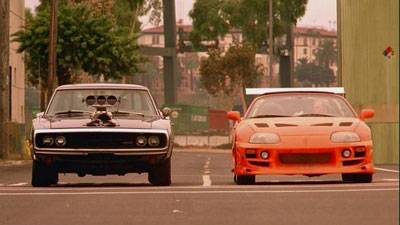 toyota supra mk4  vs dodge charger film fast & furious