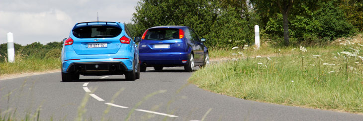 ford focus rs mk1 et mk3 comparatif