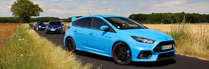 comparatif ford focus rs mk3 vs mk1 vs mk2