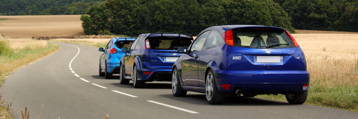 comparatif ford focus rs mk3 vs mk1 vs mk2