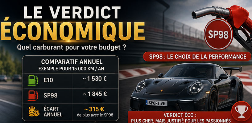 sp95-e10 ou sp98 quel est le meilleur choix selon l'utilisation ?