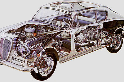 architecture transaxle lancia aurelia b20