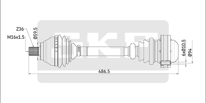 Vis De Cardan Transmission XZN M10x1.5x48mm – Pour Fixation Transmission, Tête XZN